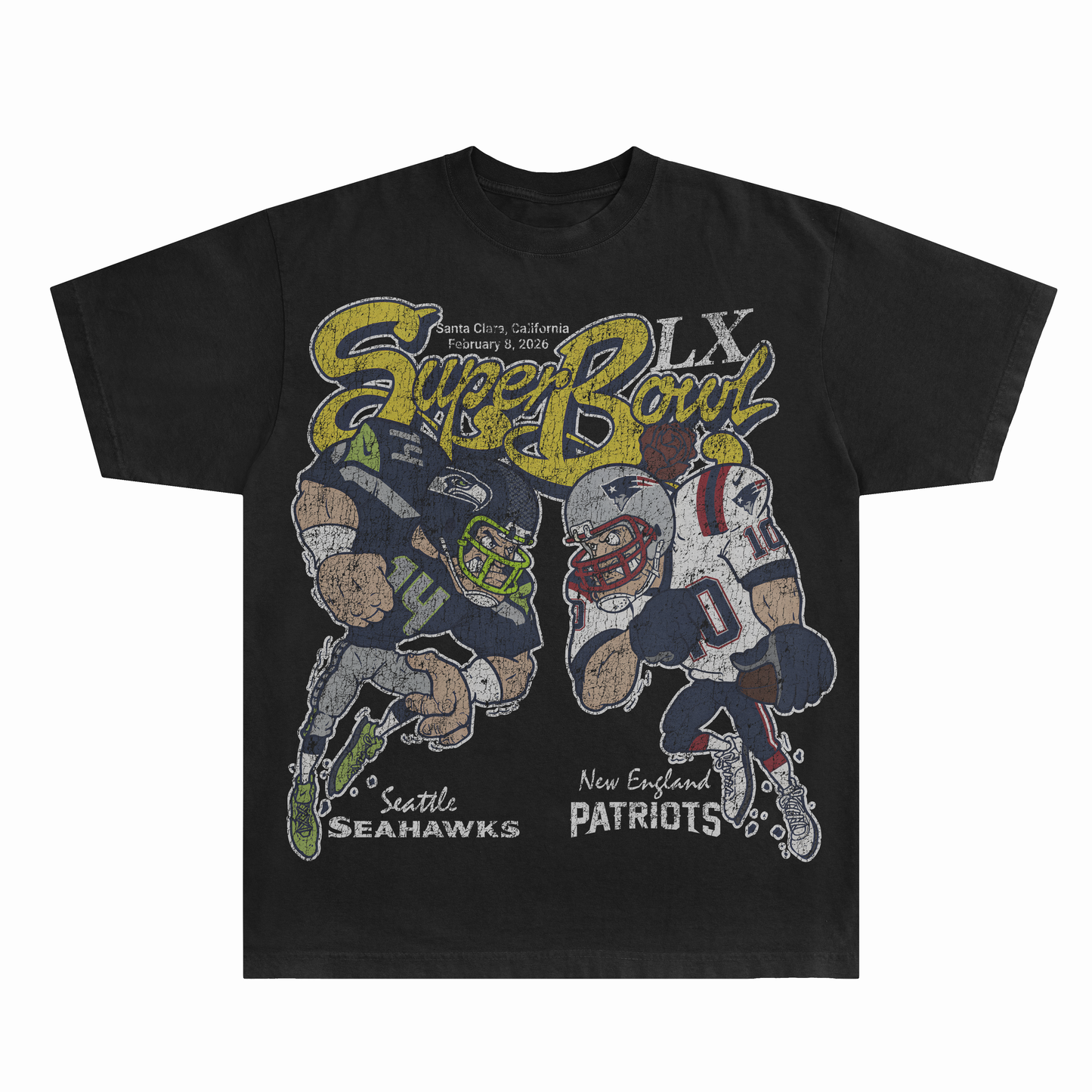Distressed Super Bowl LX shirt