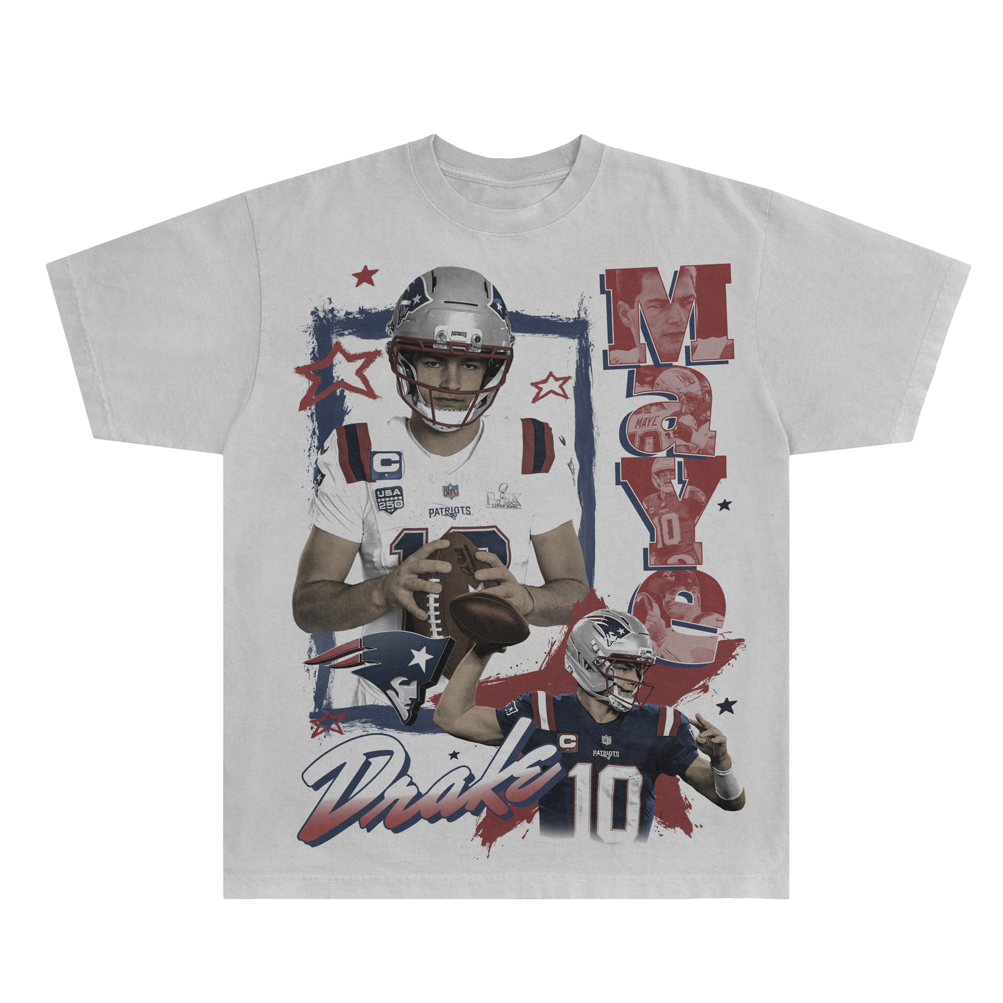 Drake Maye Super Bowl LX Shirt
